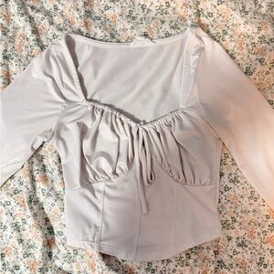 Elegant Cream Women's Top